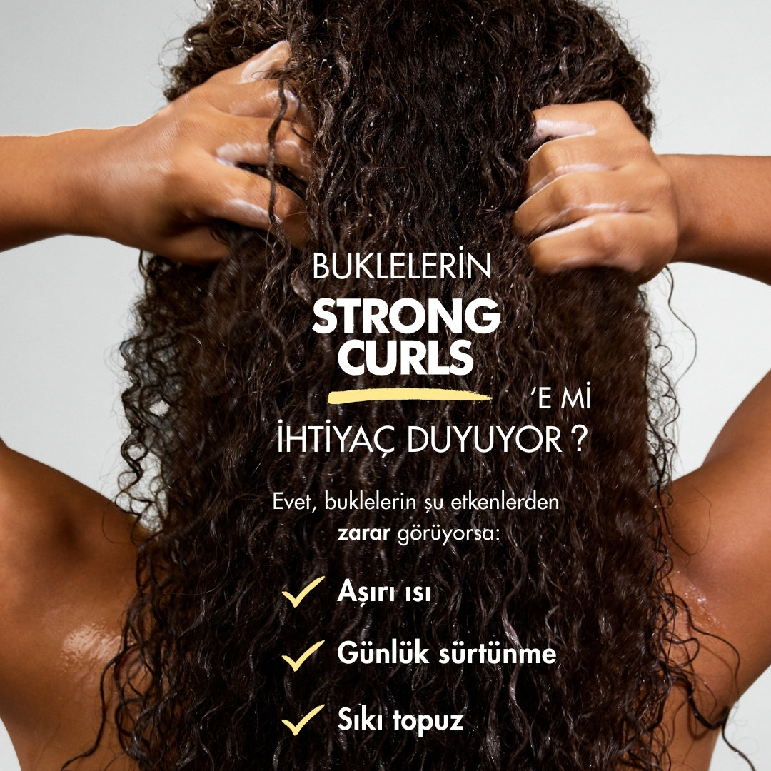 Strong Curls Güçlendirici Biberiye Yağlı Bukle Şekillendirici Köpük