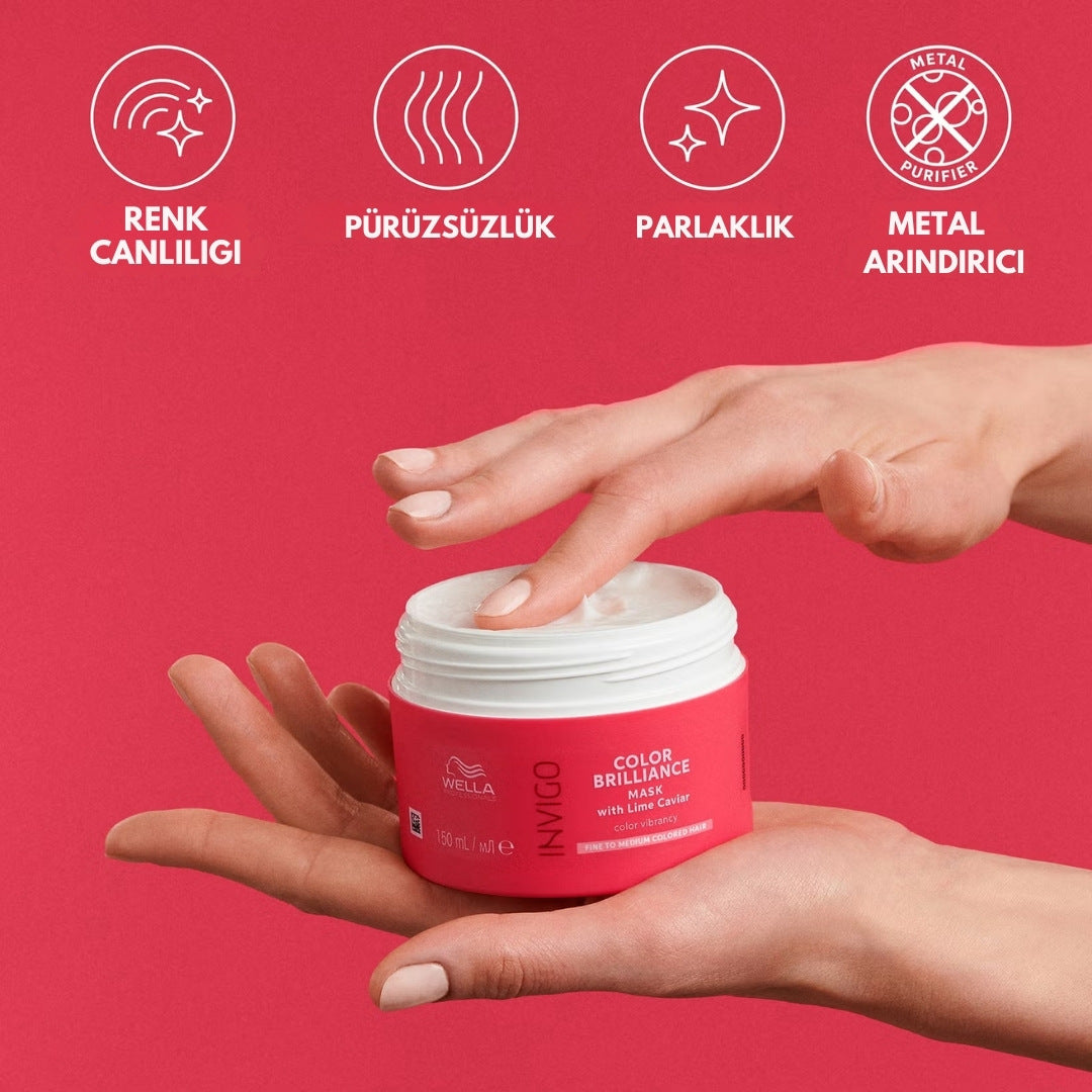 Invigo Color Brilliance İnce Telli Saçlar için Renk Canlandırıcı Saç Maskesi 150 ml