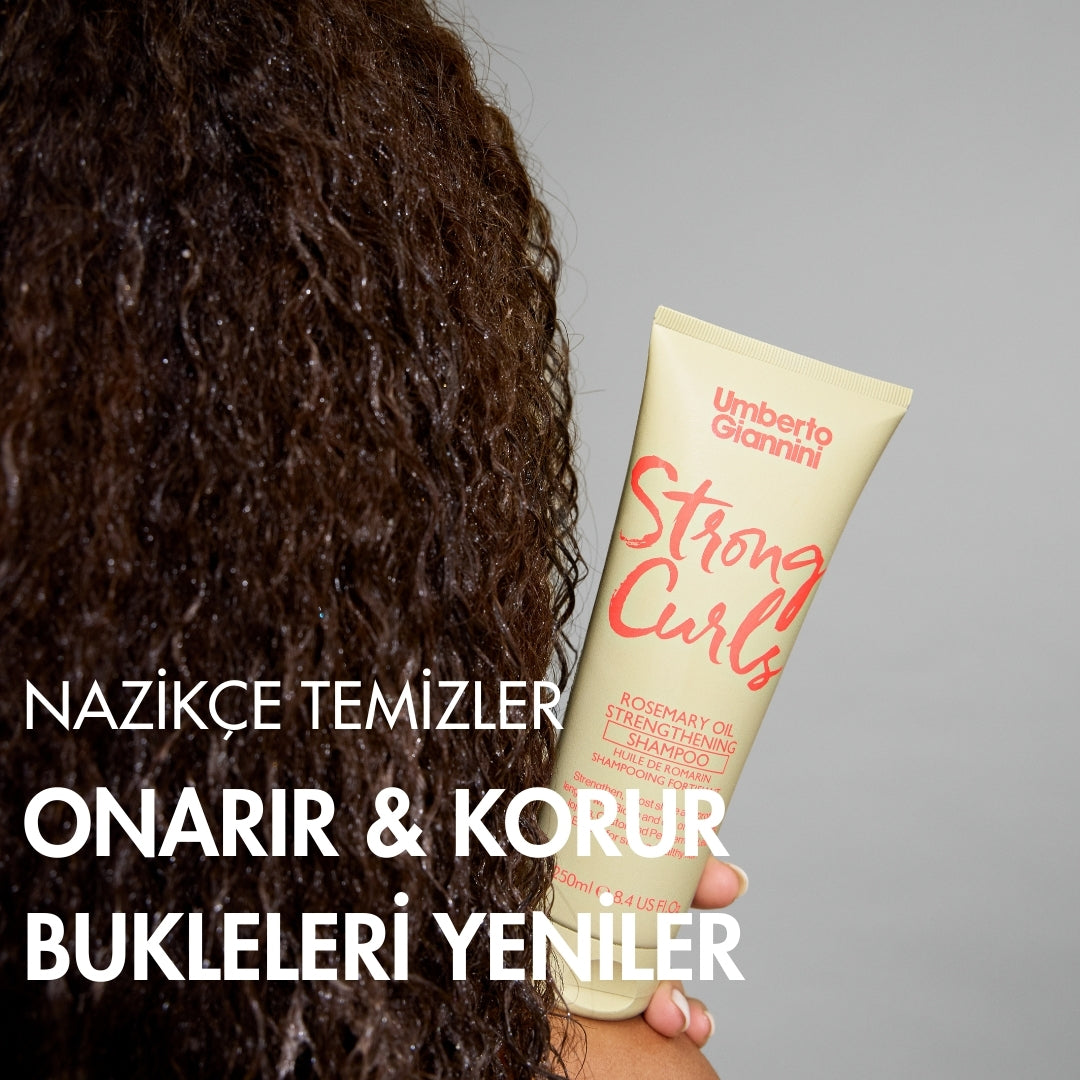 Strong Curls Güçlendirici Biberiye Yağlı Bukle Şampuanı