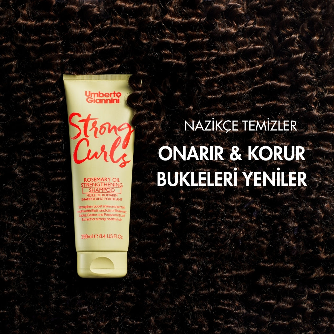 Strong Curls Güçlendirici Biberiye Yağlı Bukle Şampuanı