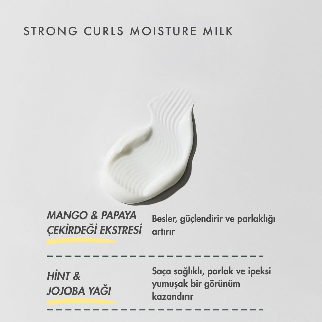 Strong Curls Güçlendirici Biberiye Yağlı Durulanmayan Süt