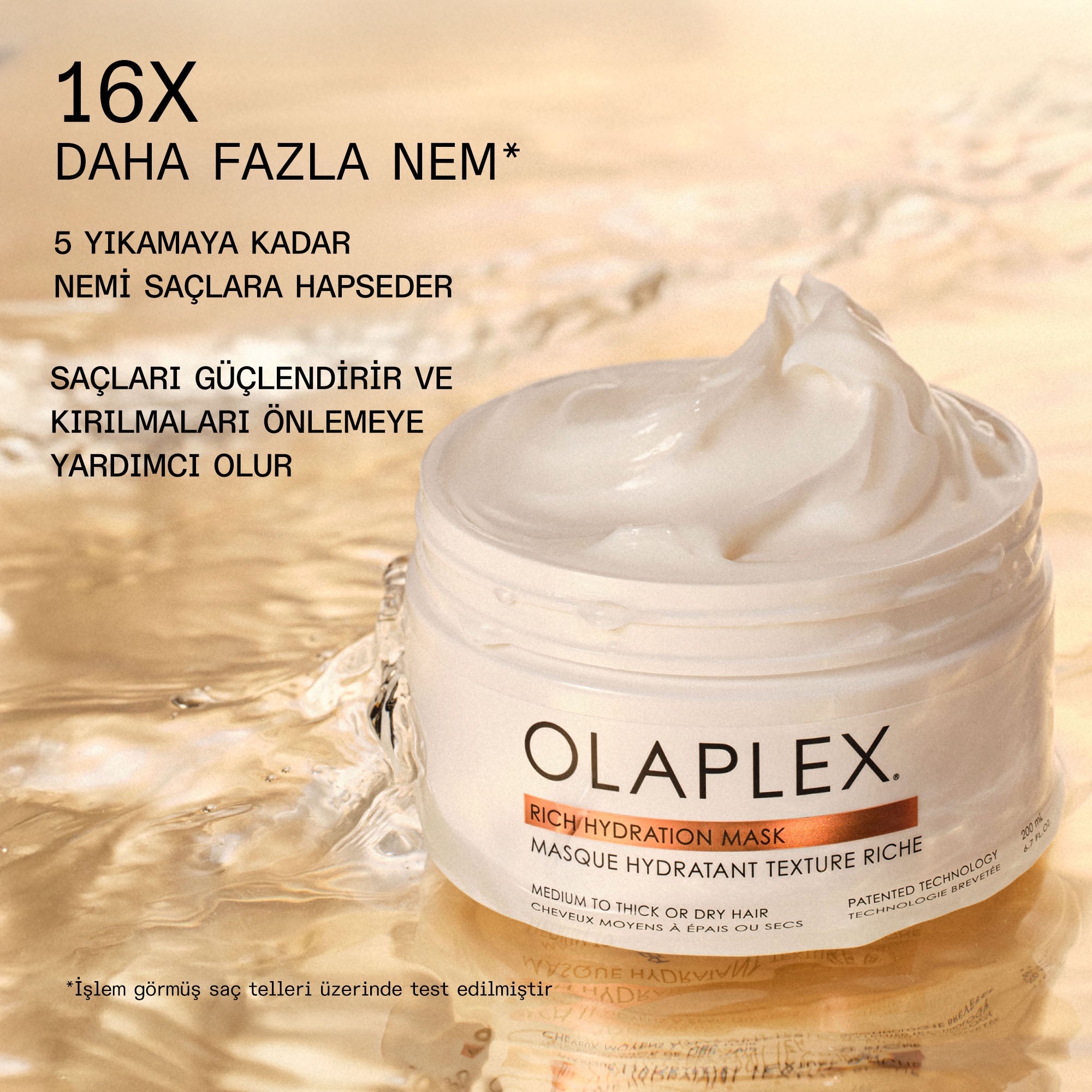 Rich Hydration Mask Kalın Telli ve Kuru Saçlar İçin Yoğun Nemlendirici Maske